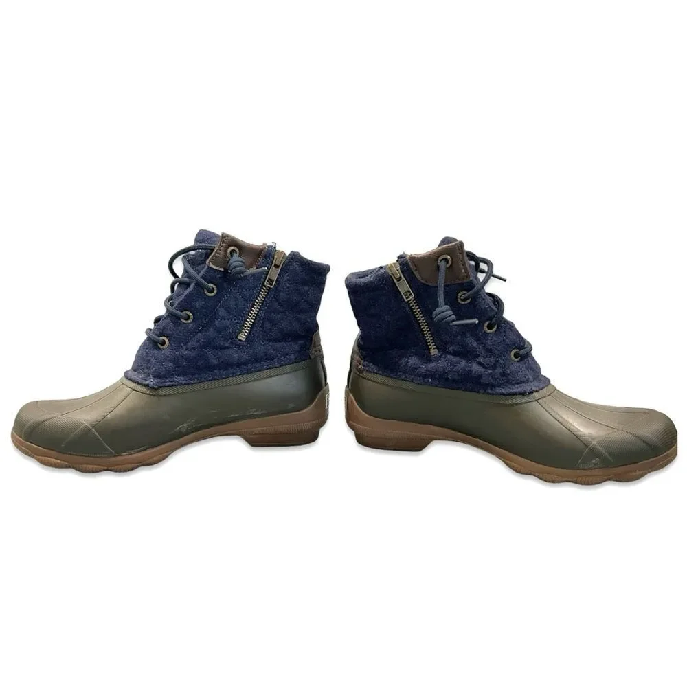 Sperry Classic Quilted Wool Rubber Duck Boots Women’s 7.5
